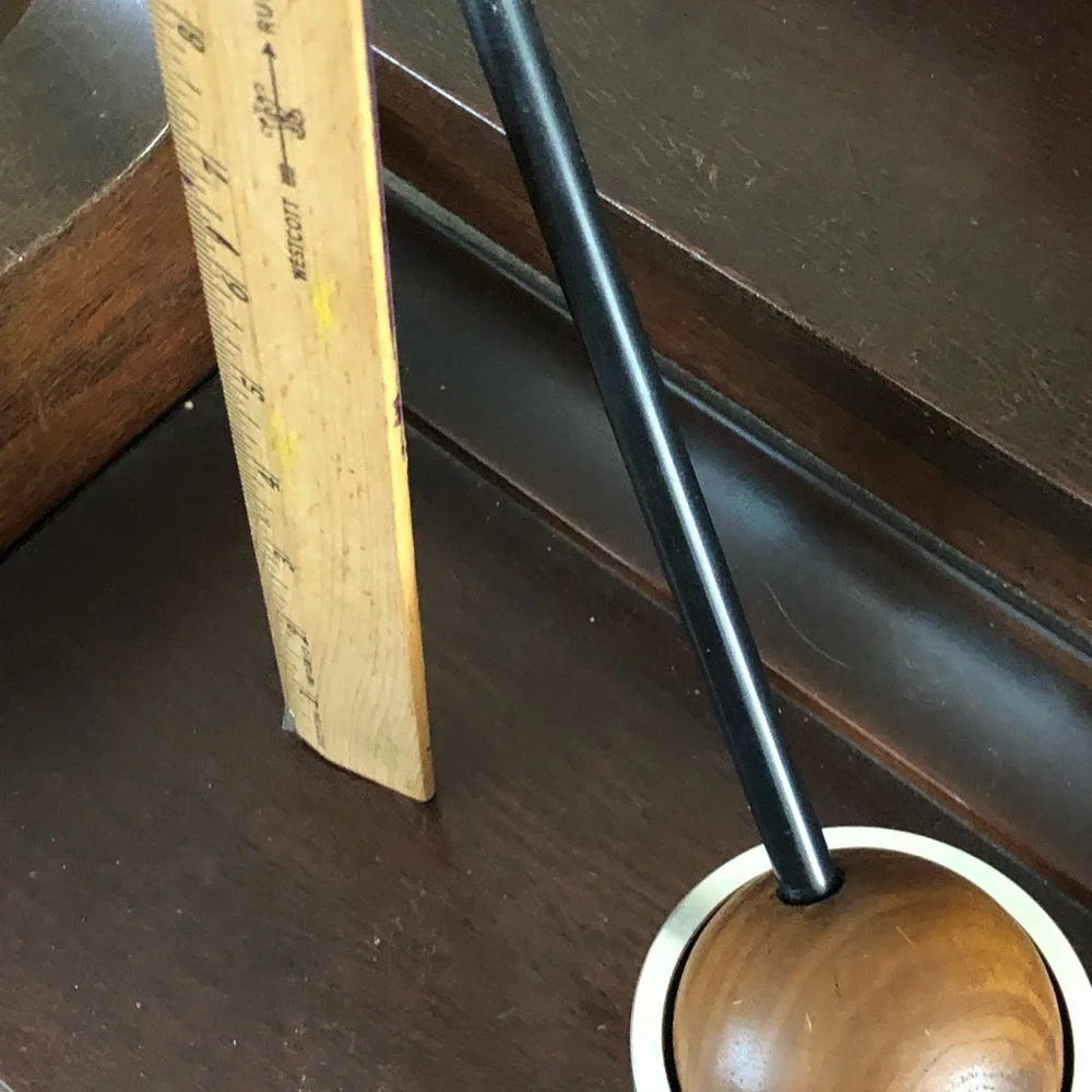 Rare Mid Century Decor 1960’s Kreisler Aluminum & Wood Ball Desk Set